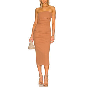 Misha 'Calandra' Brown Poly Dress Size 6 / M